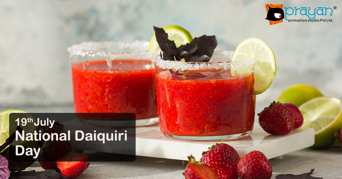 19th July NATIONAL DAIQUIRI DAY • Prayan Animation