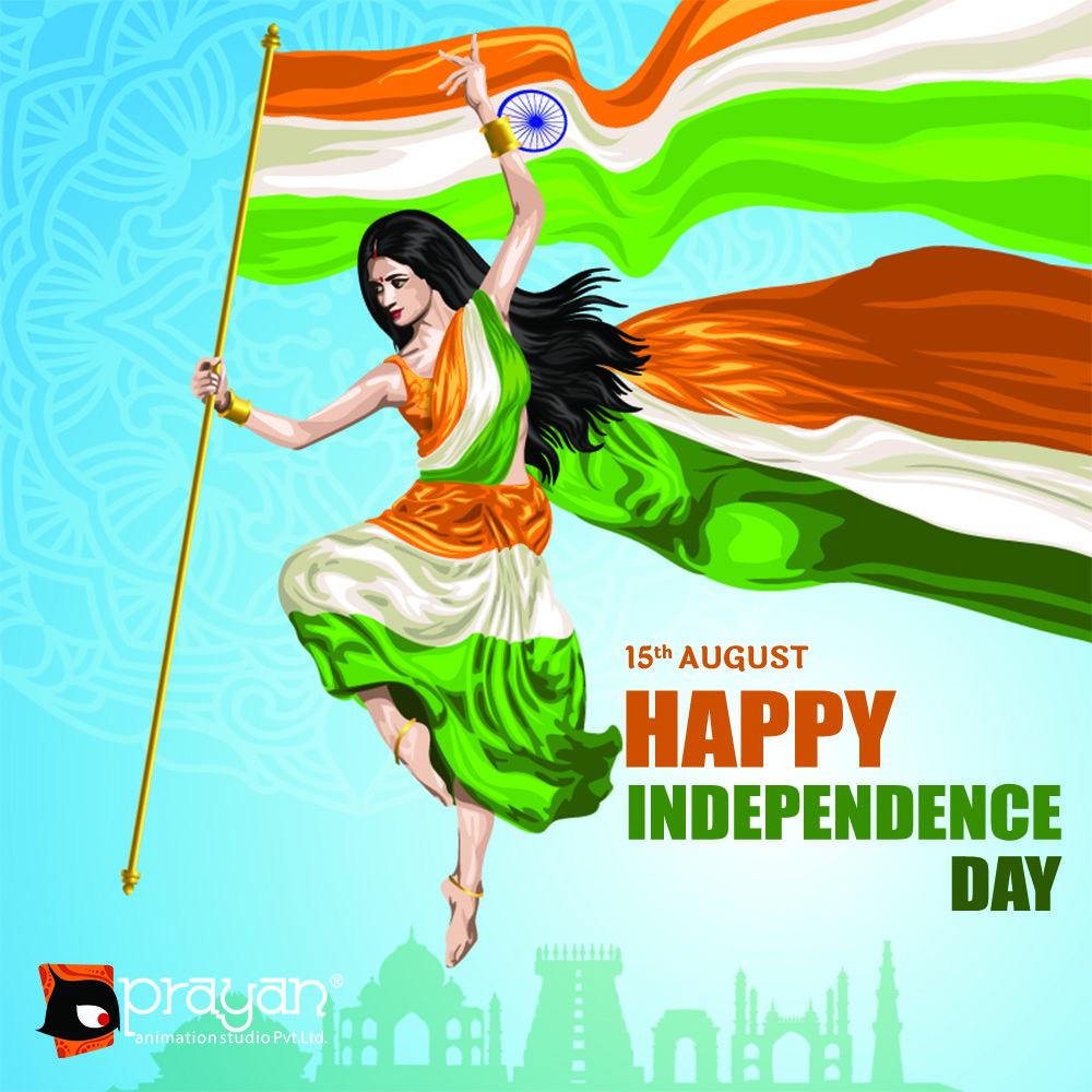 15th August 2023: 77th Independence Day of India • Prayan Animation