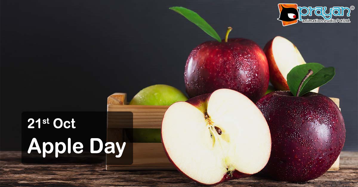 21st October Apple Day • Prayan Animation