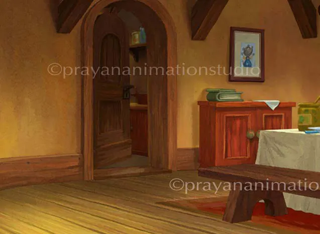 Hut Room BG Painting