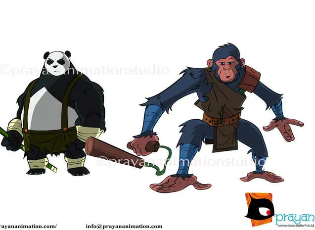 Panda & Monkey Fighters