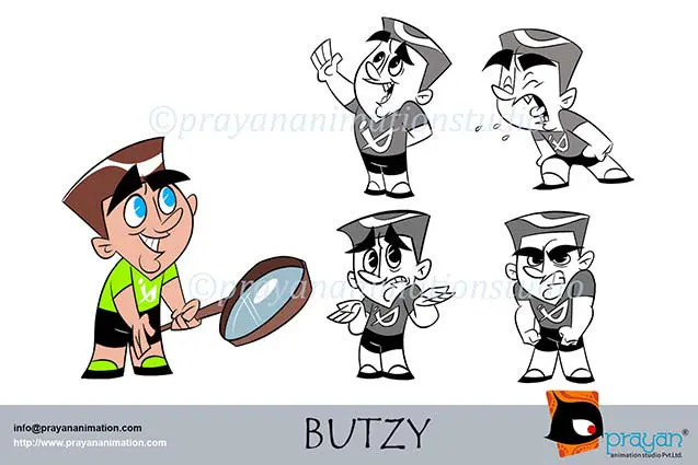 Butzy Character Design